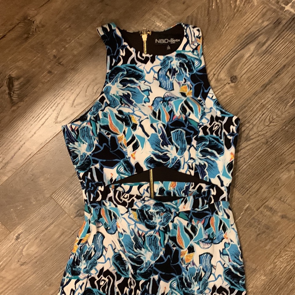 Floral Revolve NBD the Naven Twins cut out dress Small - Picture 4 of 9